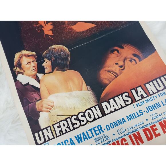 vintage original CLINT EASTWOOD PLAY MISTY FOR ME Belgian poster movie french - Picture 7 of 10